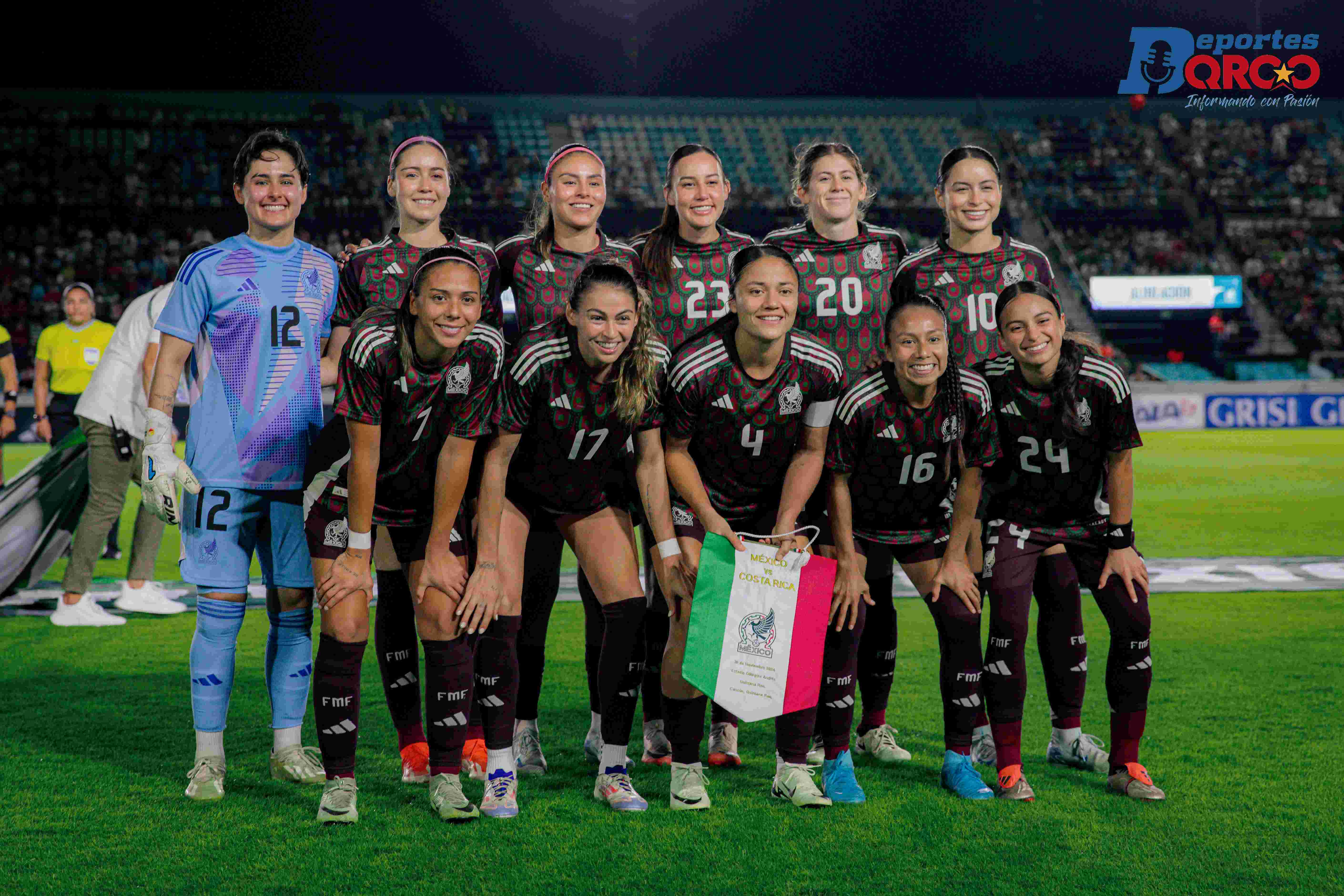 La Selección Mexicana Femenil golea a Costa Rica en Cancún (1)