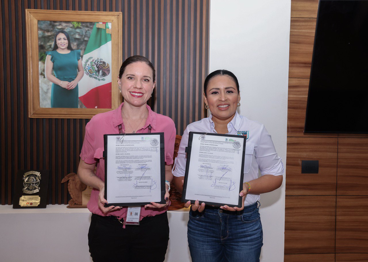 Blanca Merari fortalece la educación en Puerto Morelos con convenio con ...