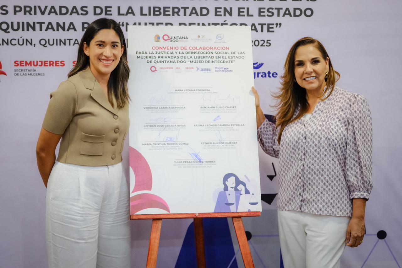 Mara Lezama firma convenio para justicia y reinserción femenina ...
