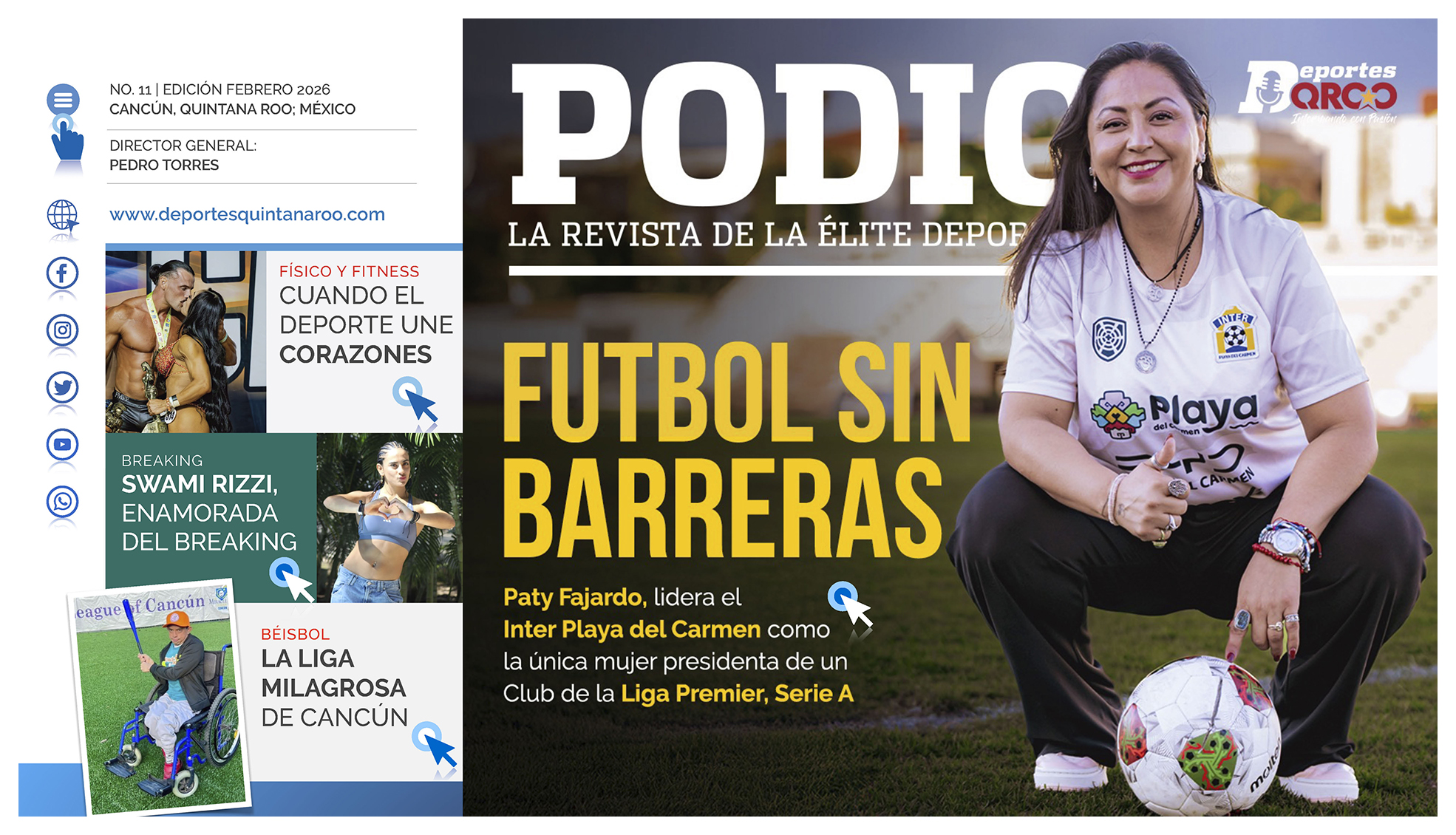 Portada Revista Podio Edición Febrero